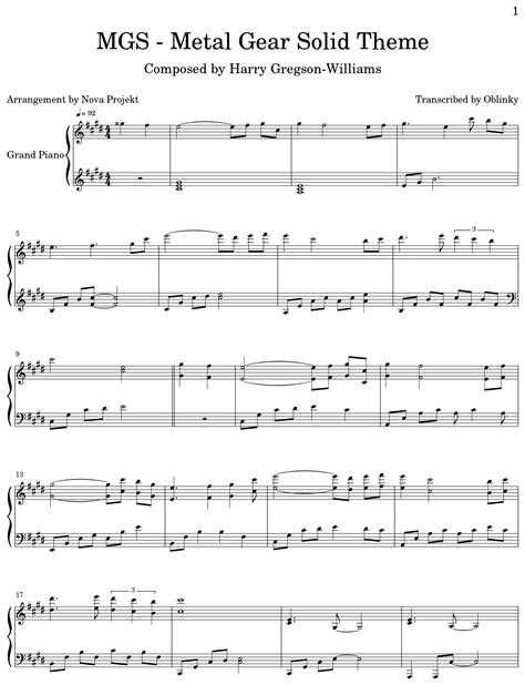 metal gear solid theme piano sheet music|Theme – Metal Gear Solid Metal Gear Solid Game .